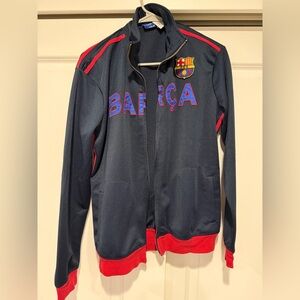 Barça Navy and Red Track Jacket
